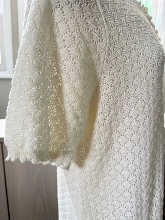 NWT Gap Knit Dress - Pointelle, Linen Blend, Tank Slip, Lined, L Tall - Picture 5 of 13